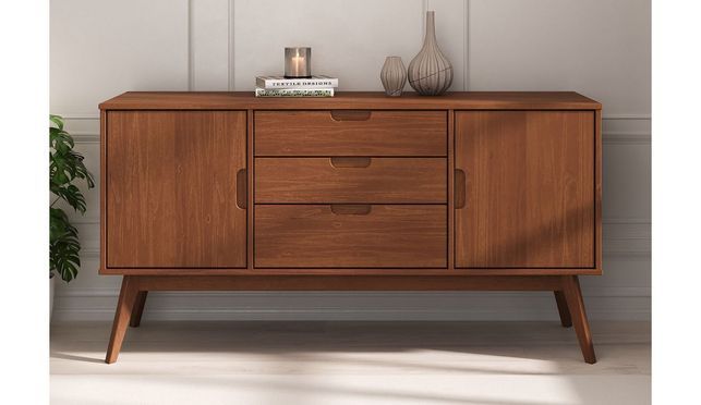    Sideboard TIVOLI – Massives Kiefernholz im Mid Century Design