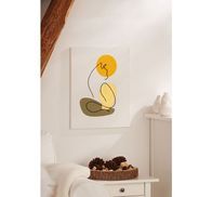 Abstrakte Kunst mit Stickerei