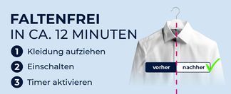 NIE WIEDER BÜGELN!