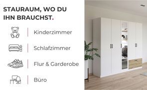 Stauraum, wo du ihn brauchst