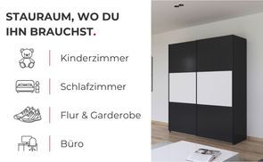 Stauraum, wo du ihn brauchst
