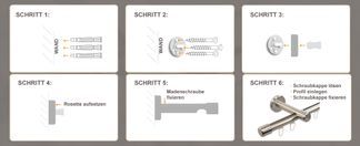 Montage Gardinenstange