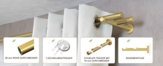 Gardinenstange aus Aluminium