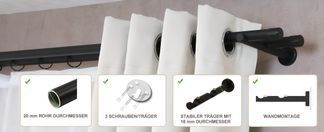 Gardinenstange aus Aluminium