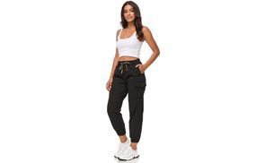 Cargohose in Schwarz – Vielseitige Cargo Hose für Damen.