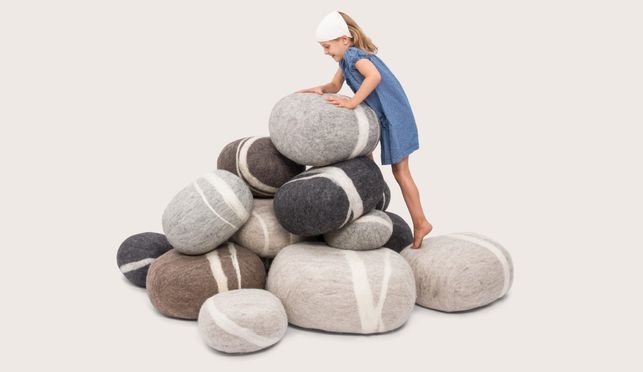 Natürlich & einzigartig – myfelt Filz Kieselsteine aus 100 % Schurwolle