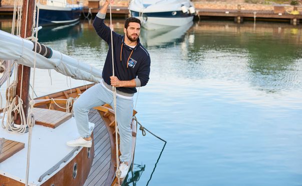 Sweatshirt JARMUND: Stylisches Maritime-Comfort für entspannte Küstenmomente!