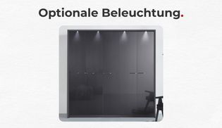 Optionale Beleuchtung.