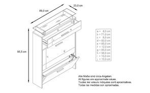 Maßangaben Schuhschrank Malea