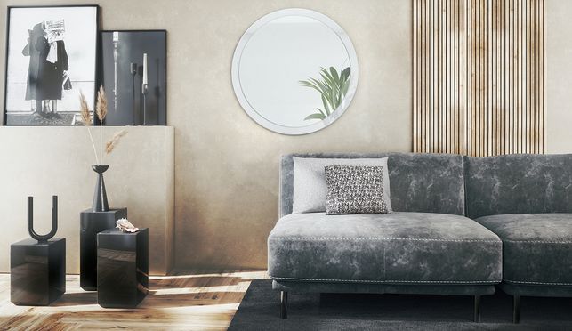 Der moderne Wandspiegel Globe 80 cm in vielen Farbvariationen