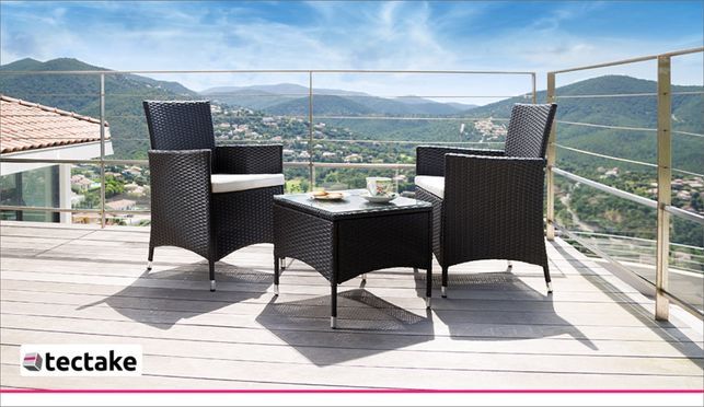 Rattan Gartenset Luzern 2+1 inkl. Bezüge in 2 Цвета(ов)