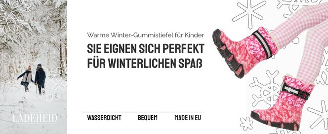 Warme Winter Gummistiefel für Kinder