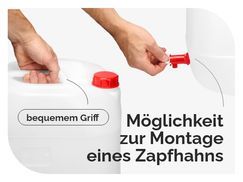 Möglichkeit zur Montage eines Zapfhahns
