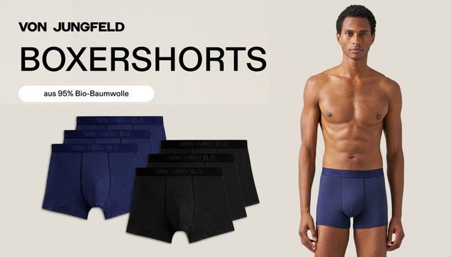 VON JUNGFELD Boxershorts Komfort der ersten Klasse