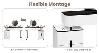 Flexibler Seitenschrank & Gobogenes Metallbein