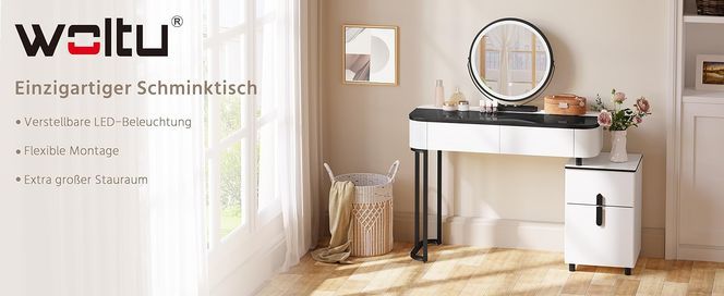 Wie können Sie ohne zahlreiches Make up ein elegantes Leben führen? Der WOLTU Schminktisch
