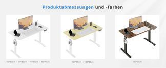 WOLTU Höhenverstellbarer Schreibtisch
