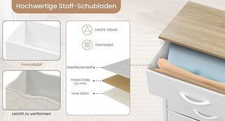 Hochwertige Stoffschubladen