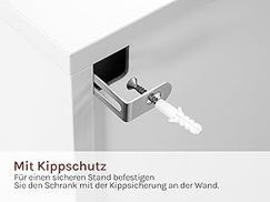 Mit Kippschutz