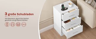 3 große Schubladen
