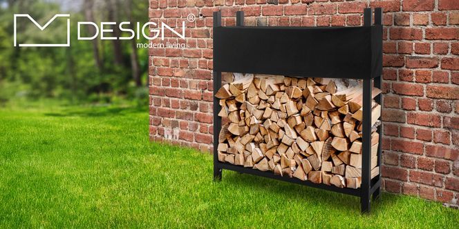 Feuerholzregal mit Abdeckung von ML Design