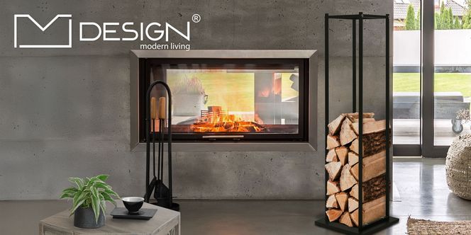 Kaminholzregal 33 x 115 x 33 cm von ML Design