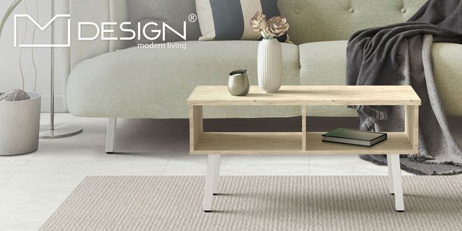 ML Design 4er Set Tischbeine schräg H:30 cm, Weiß glänzend