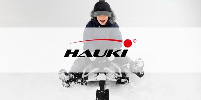 ECD Germany Lenkschlitten in Weiß, Kinderschlitten ab 5 Jahre, Skibob für Kinder und Erwachsene