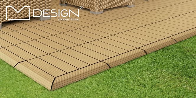 WPC Abschlussleiste Ecke rechts Teak von ML Design