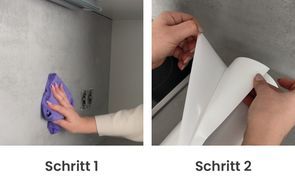 Einfache Montage der Türtapeten