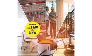 Elektro-Heizlüfter mit 2.000 der 3.000 Watt