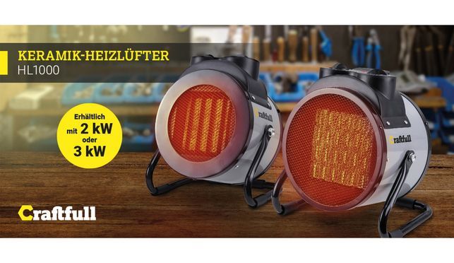 Craftfull Keramik-Heizlüfter HL1000