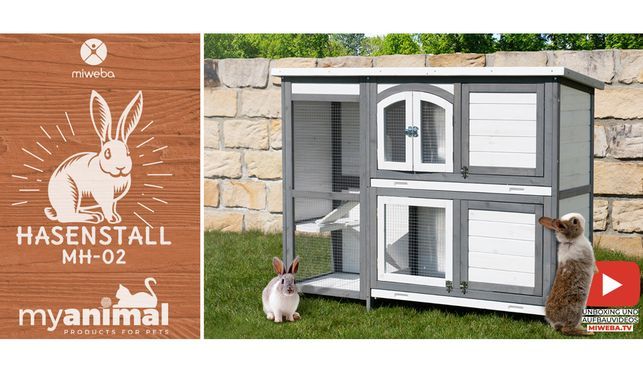 MyAnimal Hasenstall MH 02 Ein Hasenparadies auf zwei Stockwerken