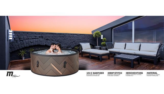 MSpa Mono Drop Stitch Whirlpool für 6 Personen