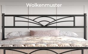 Kopf & Fußteil mit Wolkendesign