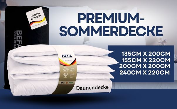 Leichte Sommerdecke für angenehme Nächte Made in Germany