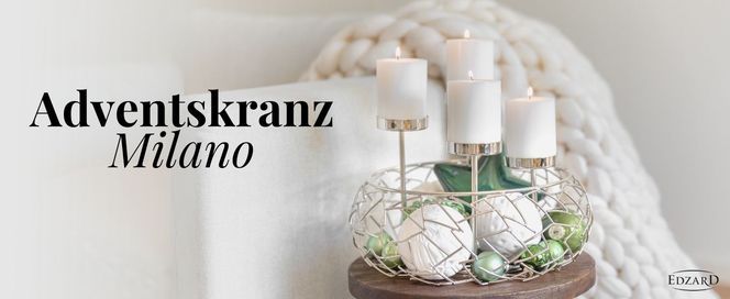 EDZARD Adventskranz Milano bringt festlichen Glanz in dein Zuhause