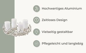 Was den EDZARD Adventskranz Porus so besonders macht: