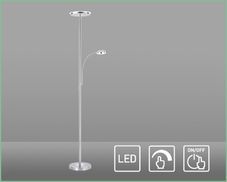 Einfache und intuitive Steuerung durch Touchdimmer.