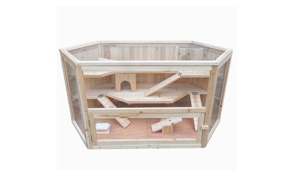 6-Eckiger Kleintierstall /-Käfig z. B. für Mäuse, Hamster oder Ratten
