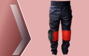 Motorrad Lederhose mit Protektoren