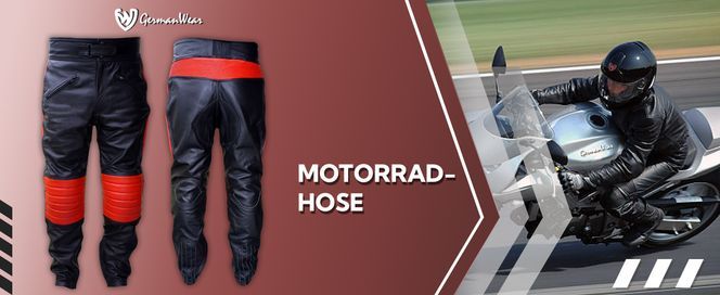 Motorradhose Motorrad Biker Lederhose Kalbslederhose