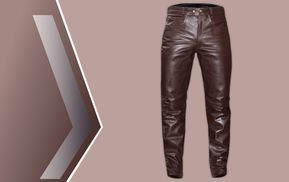 Motorrad Lederhose mit Polyester Innenfutter