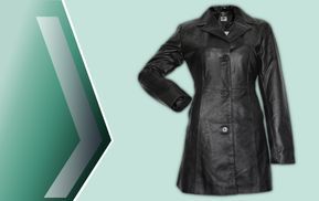 Mantel aus Lammnappa Leder für Damen