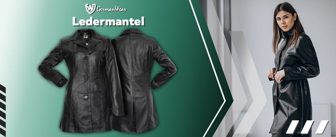 Damen Ledermantel aus echtem Lammnappa Leder