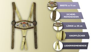 Trachten bayerische Hosenträger mit vielen Funktionen