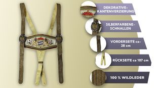 Viele Funktionen mit traditionellen bayerischen Hosenträgern