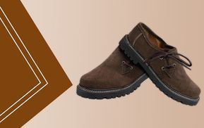 Die echten Haferlschuhe sind aus Leder gefertigt