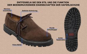Funktion der Haferlschuhe beeindruckende Eigenschaften
