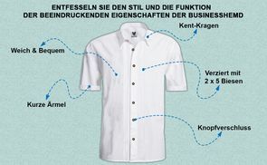 Funktion der Businesshemd beeindruckende Eigenschaften